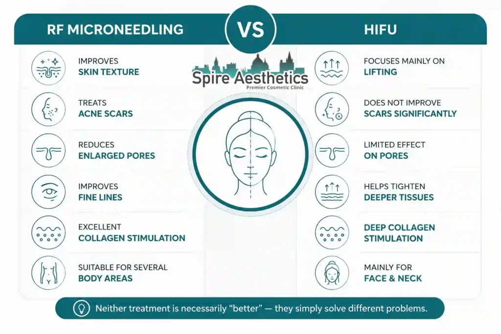 RF Microneedling vs HIFU: Which Treatment Gives Better Results Gilmerton?